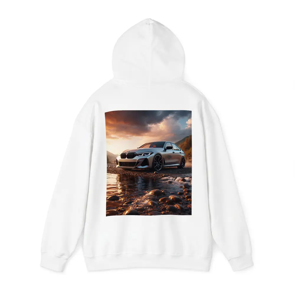 BMW 3 Series Parked by Rocky River – Hoodies