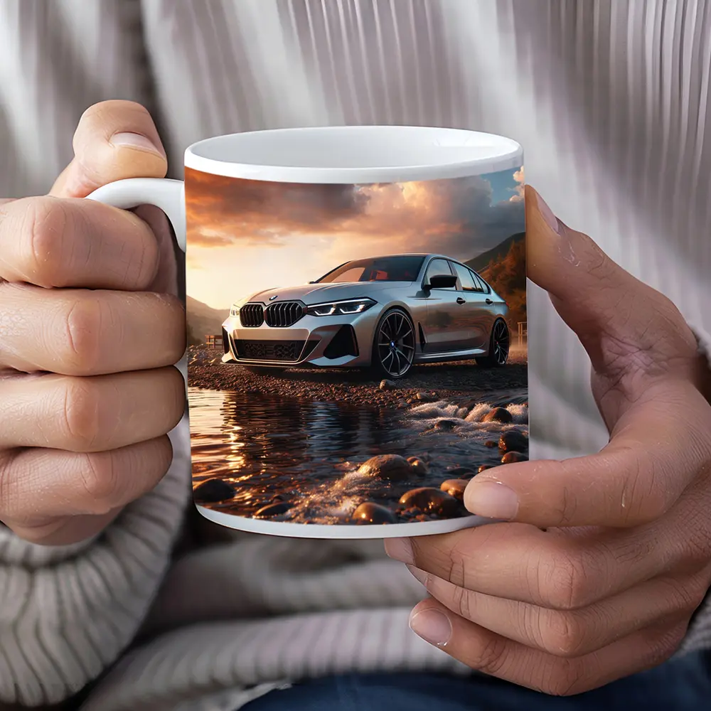 BMW 3 Series Parked by Rocky River – Mugs