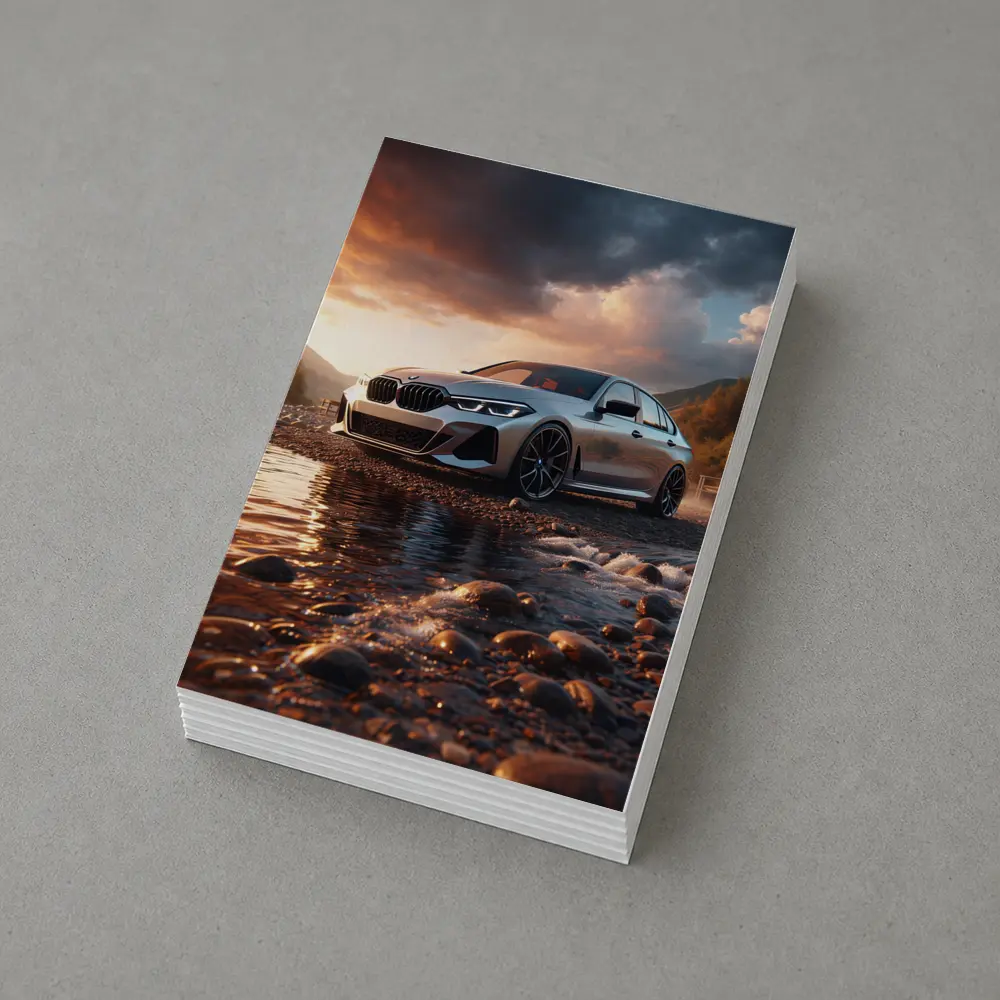 BMW 3 Series Parked by Rocky River – Postcards