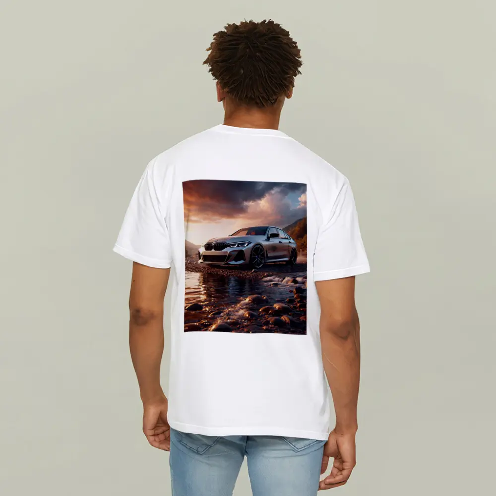 BMW 3 Series Parked by Rocky River – T-Shirts