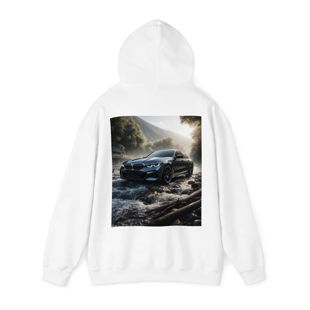 BMW Three Series Dark River Mountain Setting – Hoodies