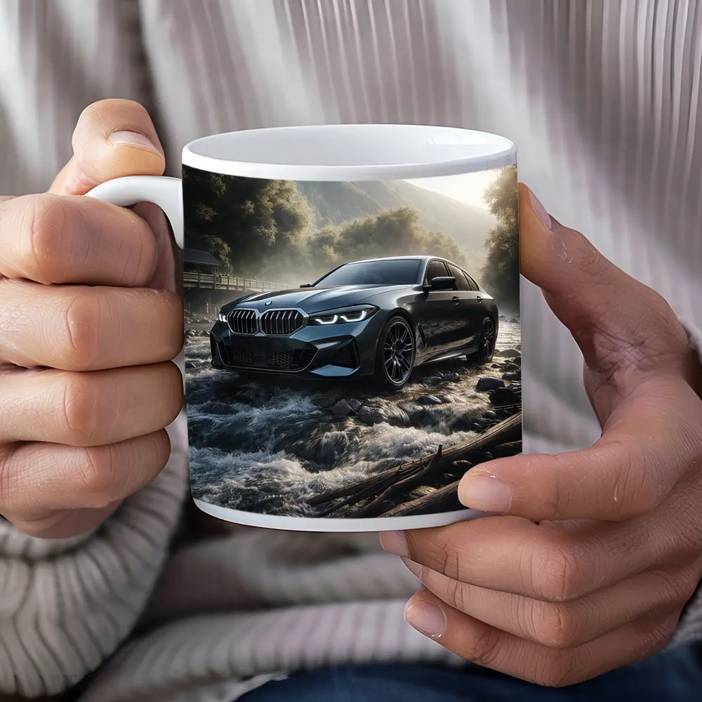 BMW Three Series Dark River Mountain Setting – Mugs