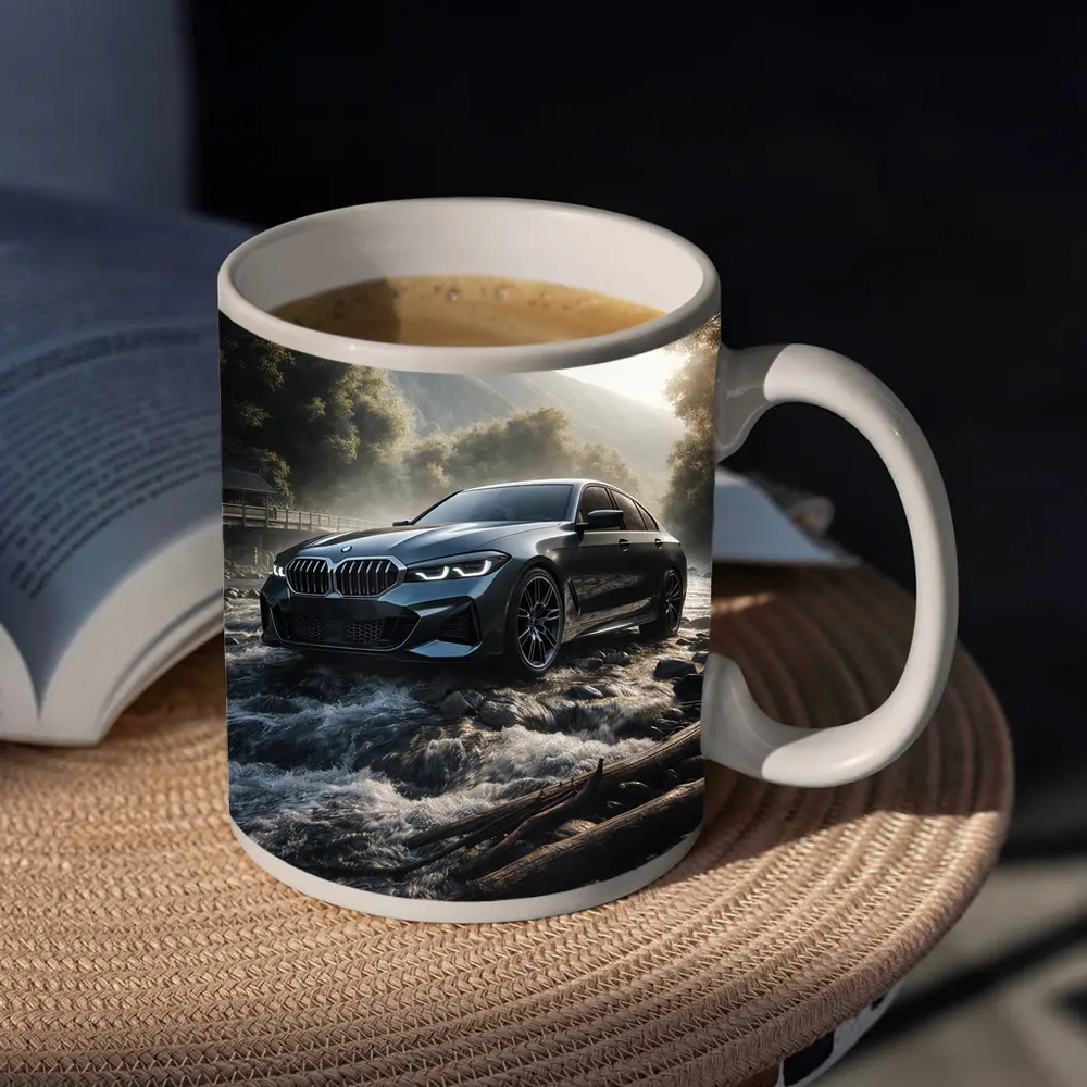 BMW Three Series Dark River Mountain Setting – Mugs