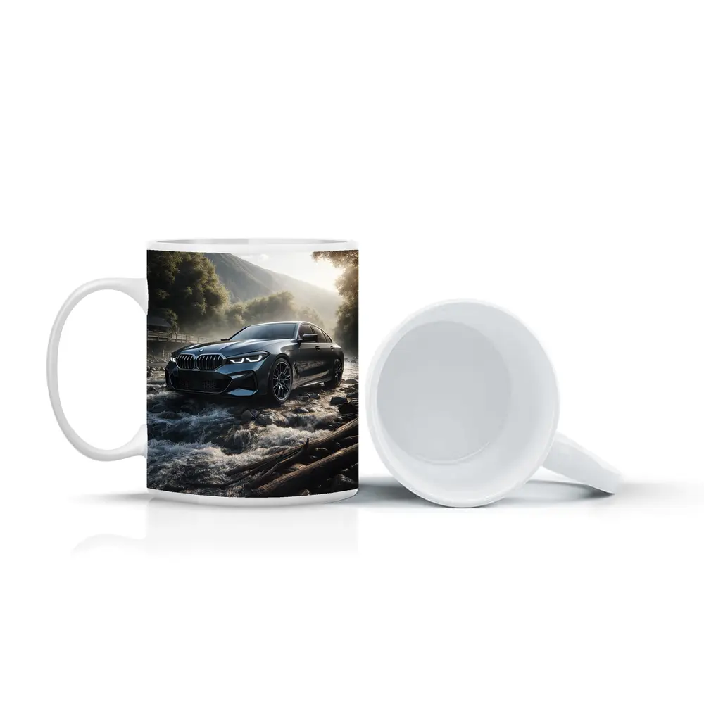 BMW Three Series Dark River Mountain Setting – Mugs