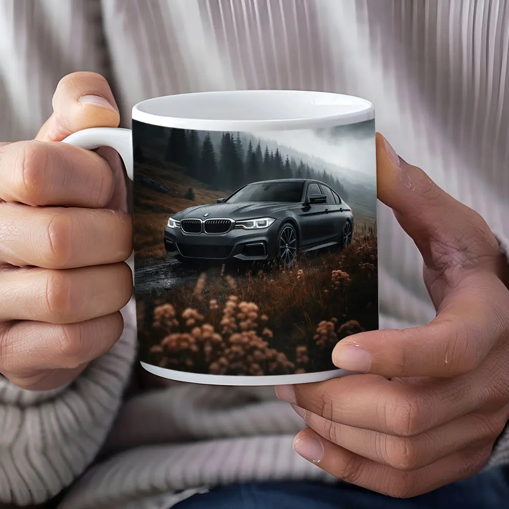 BMW 3 Series Dark Moody Mountain Road – Mugs