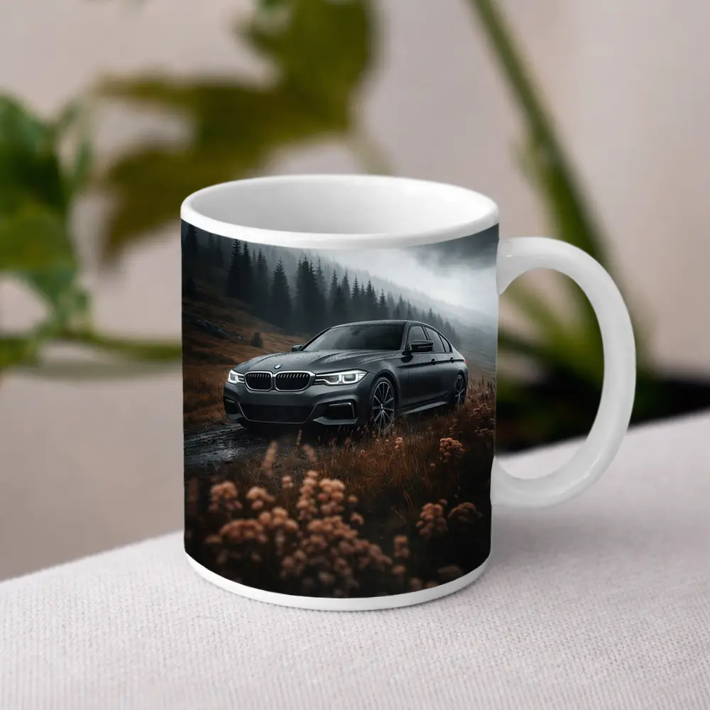 BMW 3 Series Dark Moody Mountain Road – Mugs