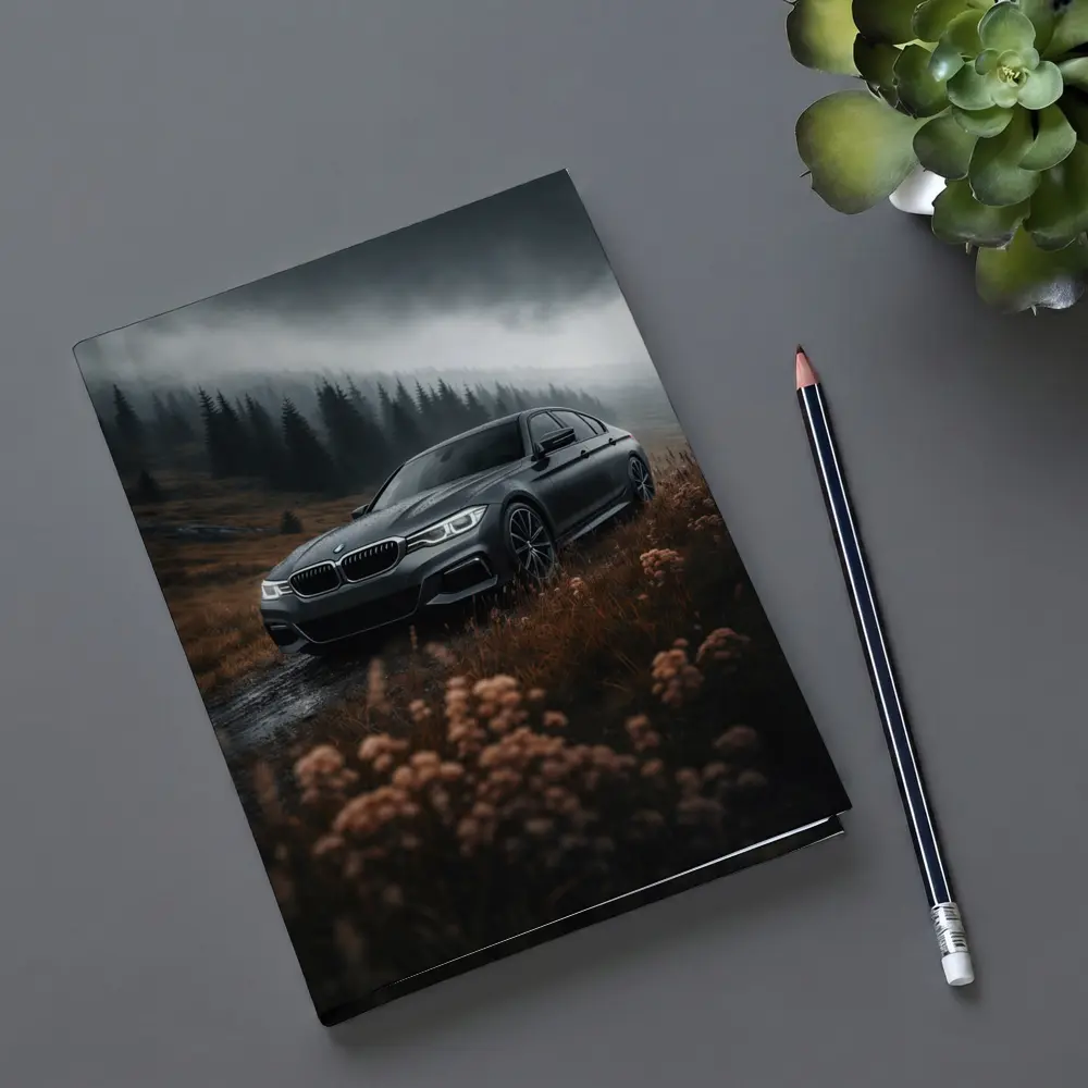 BMW 3 Series Dark Moody Mountain Road – Notebooks