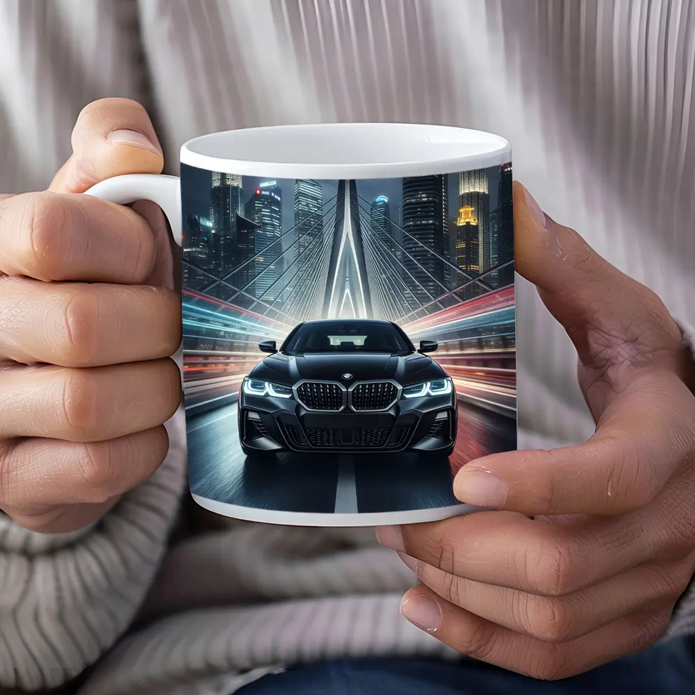 BMW Four Series Night City Bridge Drive – Mugs