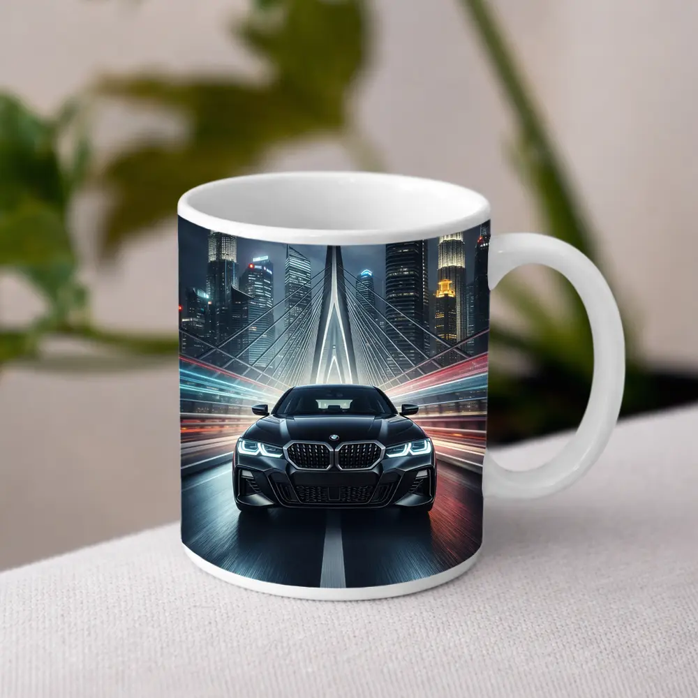 BMW Four Series Night City Bridge Drive – Mugs