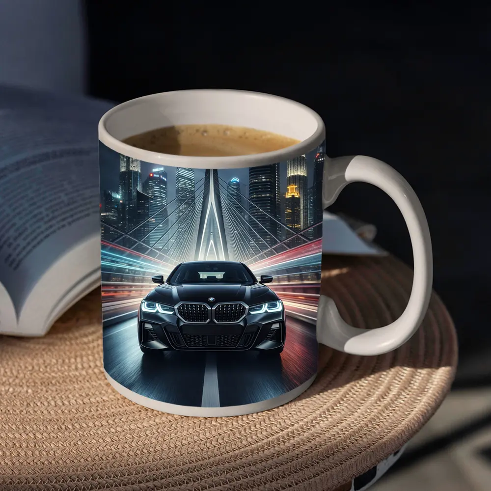 BMW Four Series Night City Bridge Drive – Mugs