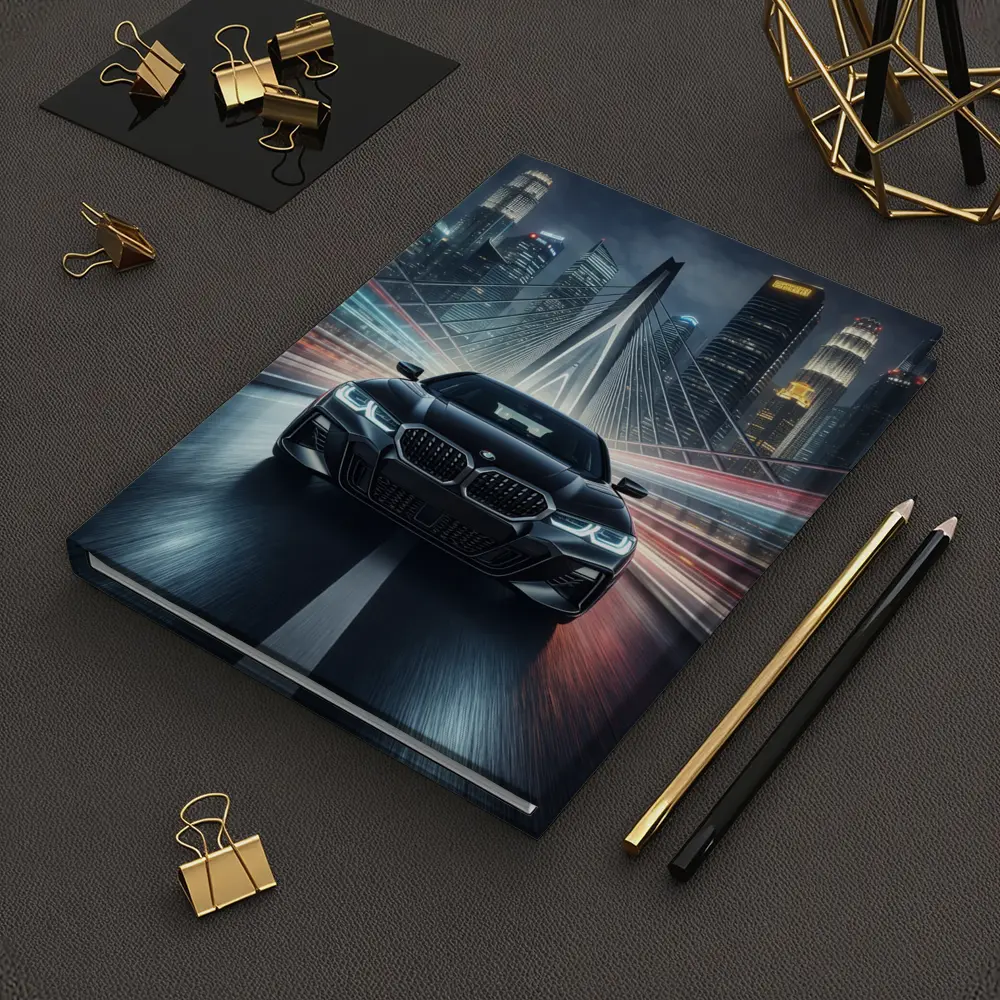 BMW Four Series Night City Bridge Drive – Notebooks