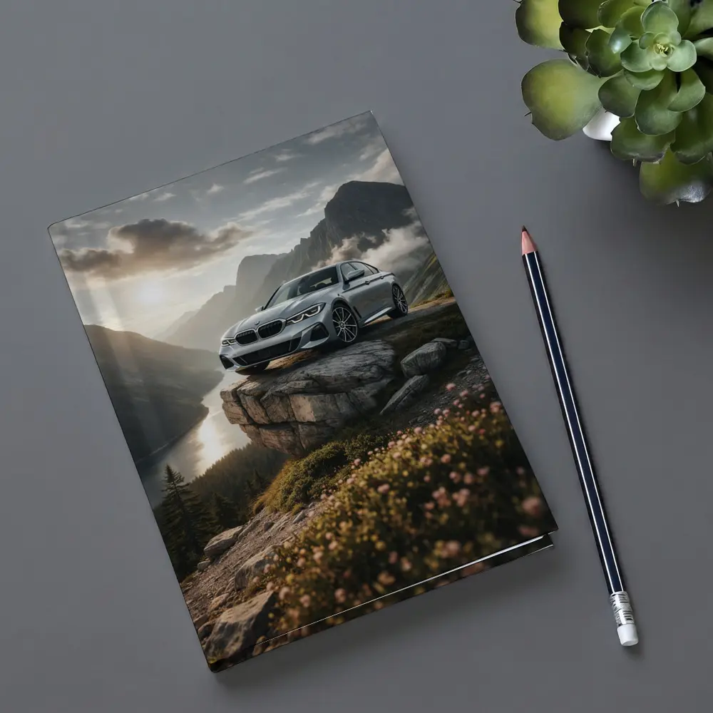 BMW 3 Series Silver Sedan Mountain Overlook – Notebooks