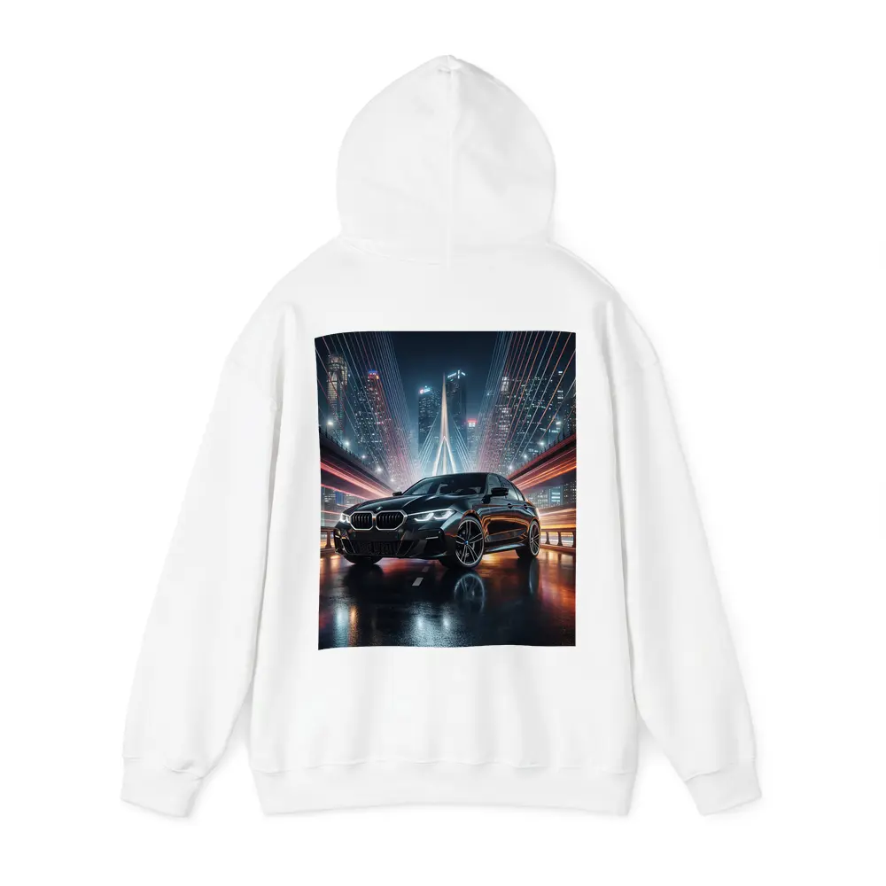 BMW Three Series Black Night City Bridge – Hoodies
