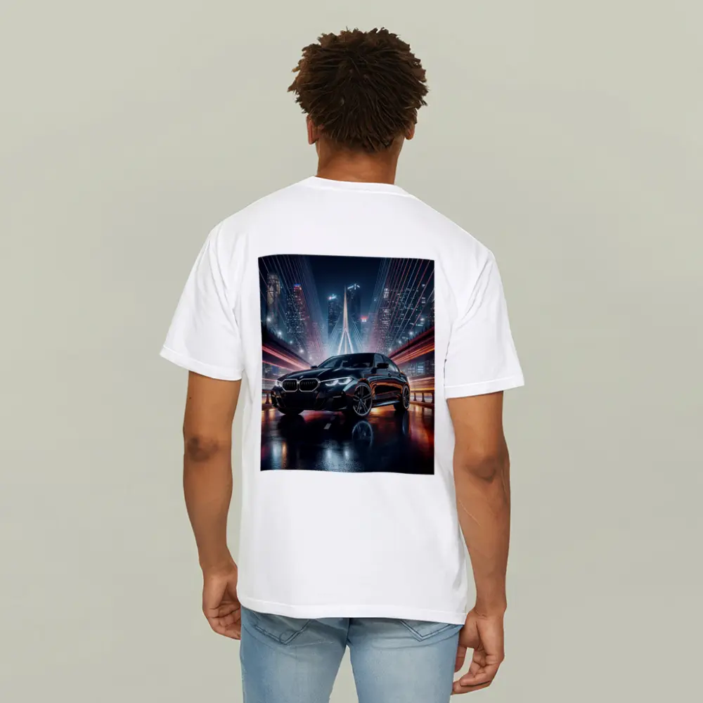 BMW Three Series Black Night City Bridge – T-Shirts