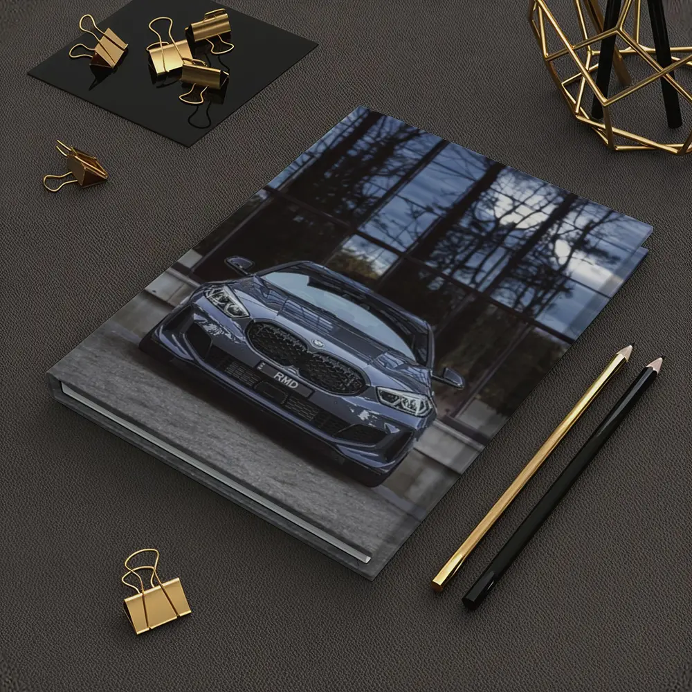 BMW M135i Front View Glass Building – Notebooks