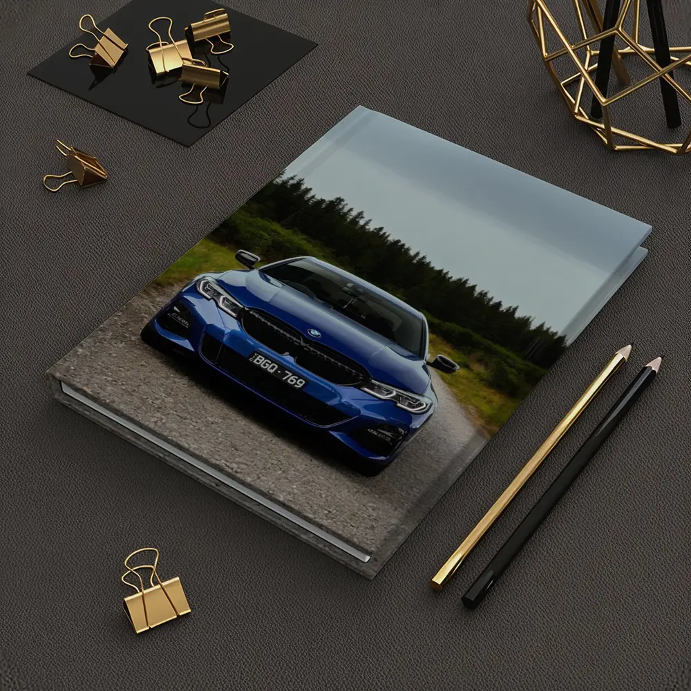 BMW 3 Series Blue Front View Forest Road – Notebooks