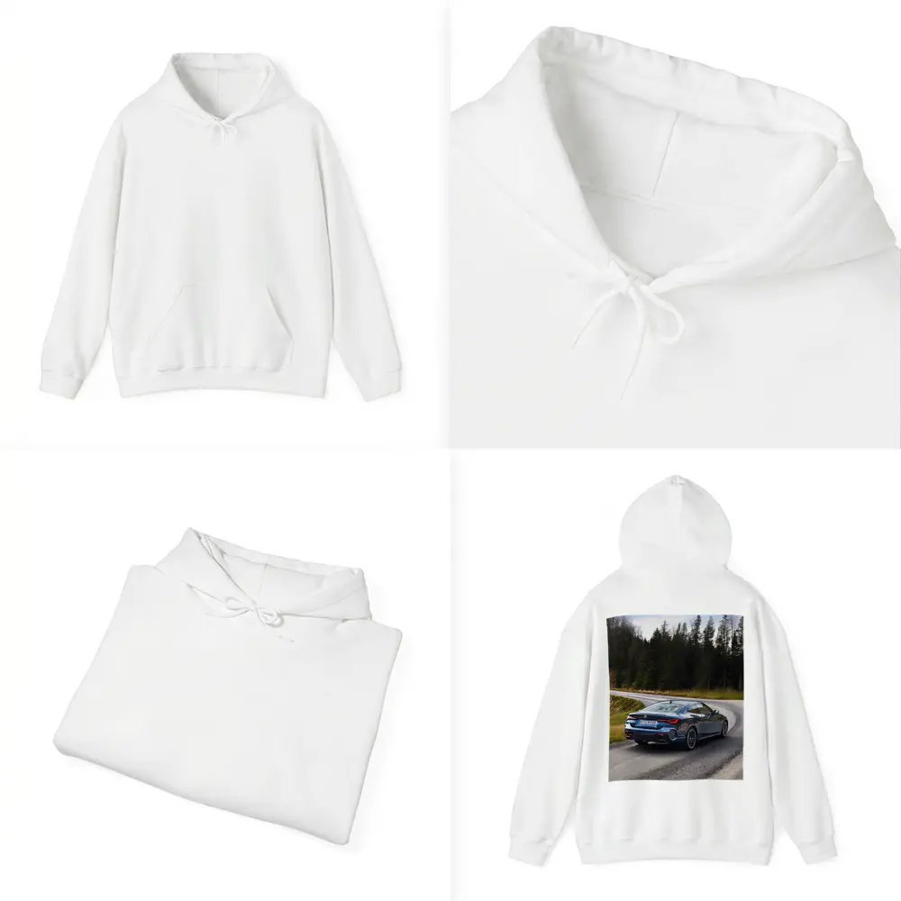 BMW 4 Series Coupe On Winding Forest Road – Hoodies
