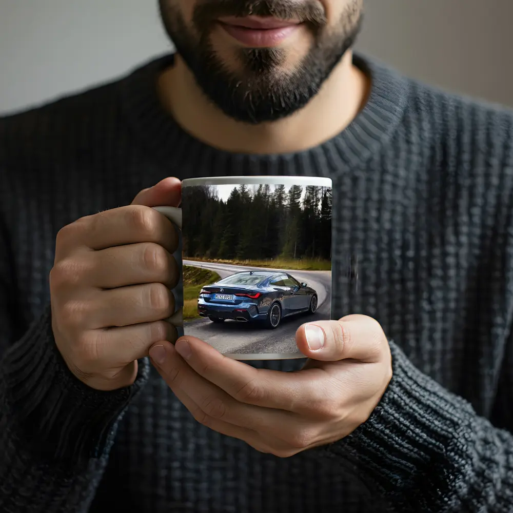 BMW 4 Series Coupe On Winding Forest Road – Mugs
