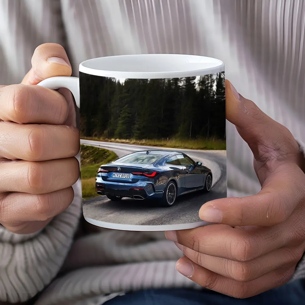 BMW 4 Series Coupe On Winding Forest Road – Mugs