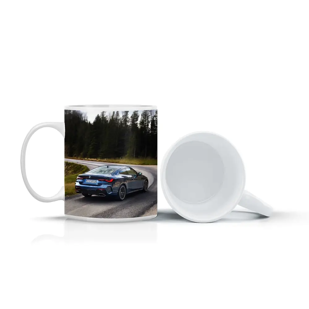 BMW 4 Series Coupe On Winding Forest Road – Mugs