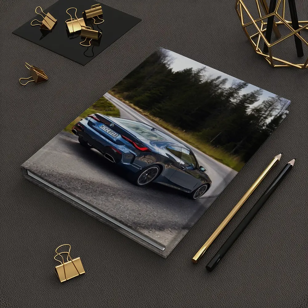 BMW 4 Series Coupe On Winding Forest Road – Notebooks