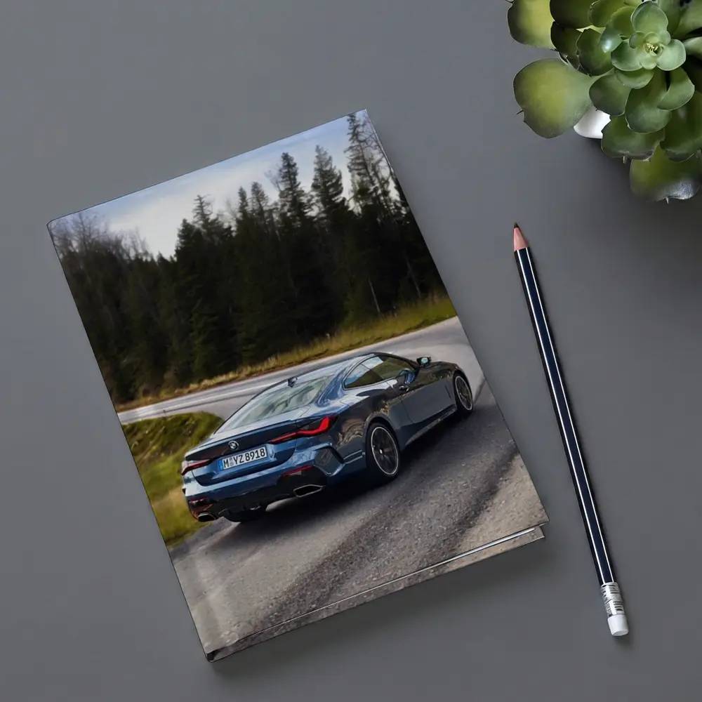 BMW 4 Series Coupe On Winding Forest Road – Notebooks