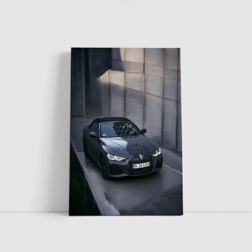 BMW 4 Series Convertible Gray Urban Wall – Wall Art