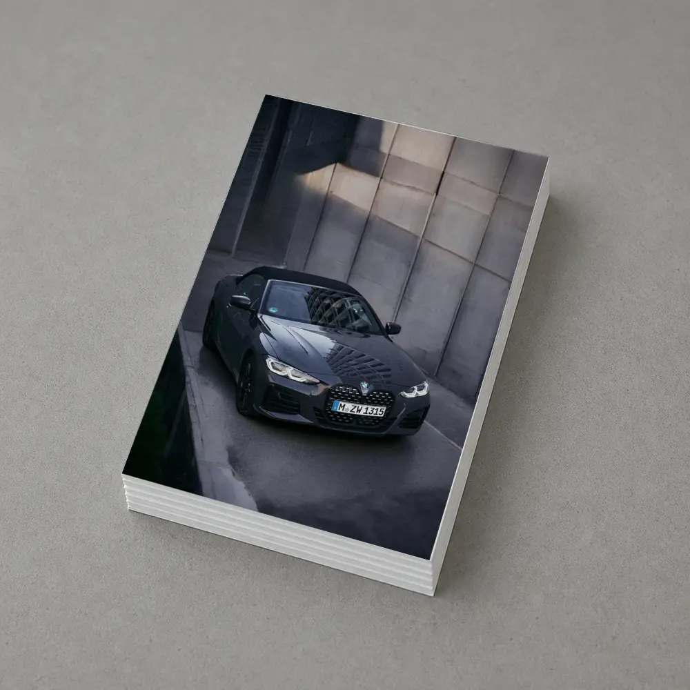 BMW 4 Series Convertible Gray Urban Wall – Postcards