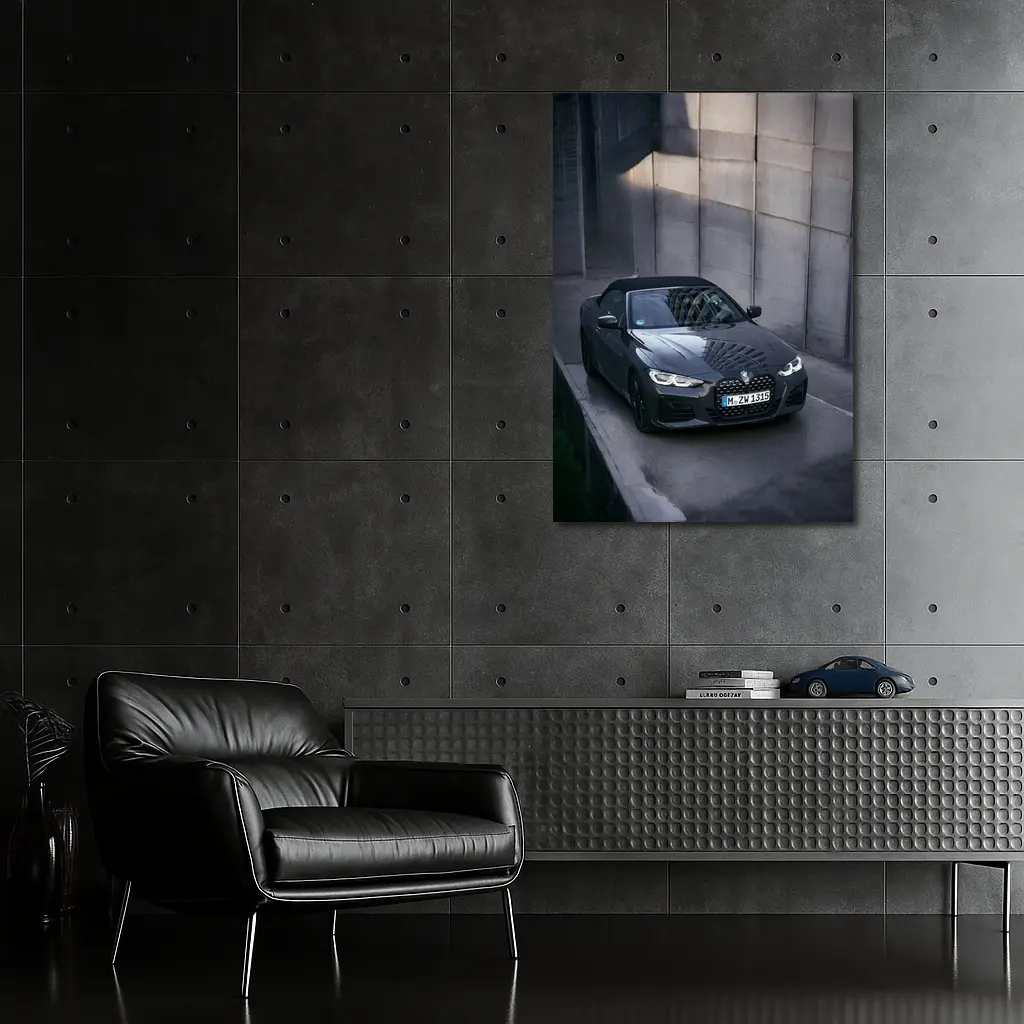 BMW 4 Series Convertible Gray Urban Wall – Wall Art