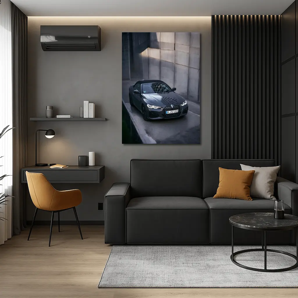 BMW 4 Series Convertible Gray Urban Wall – Wall Art