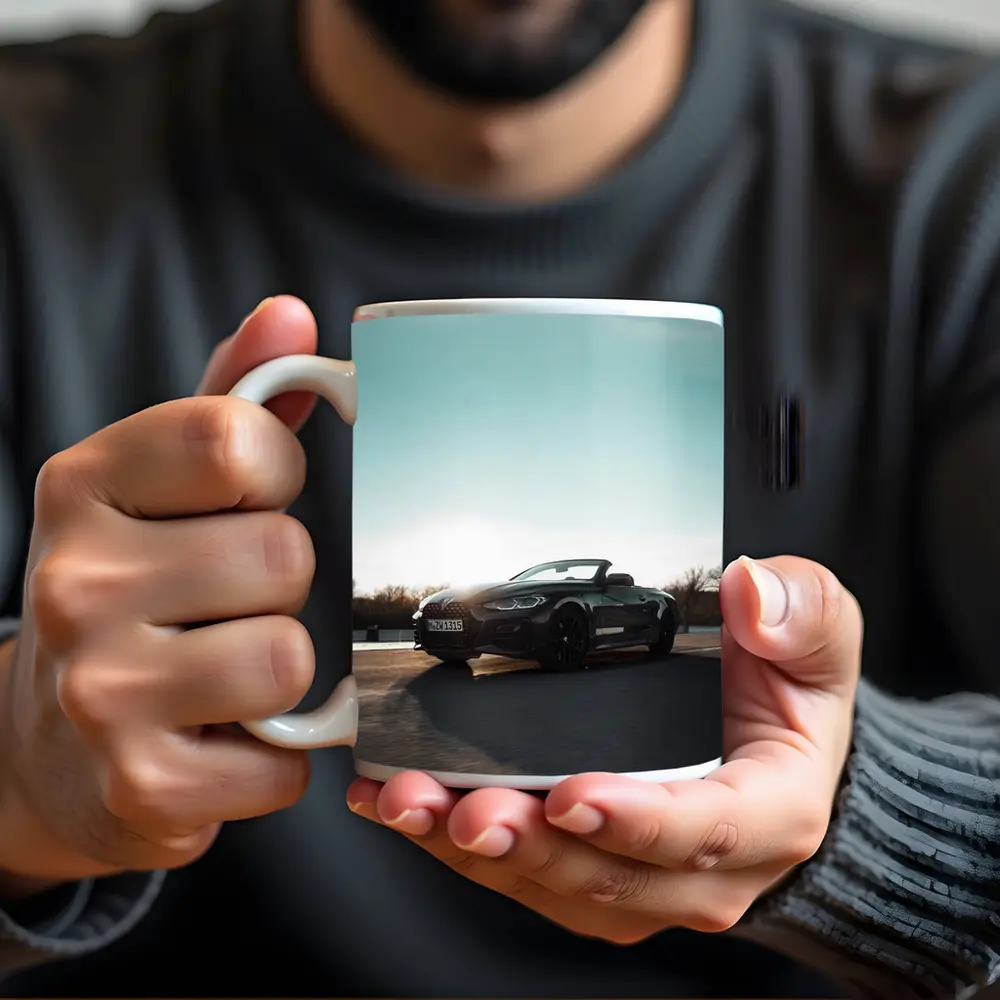 BMW 4 Series Convertible Black Open Road – Mugs