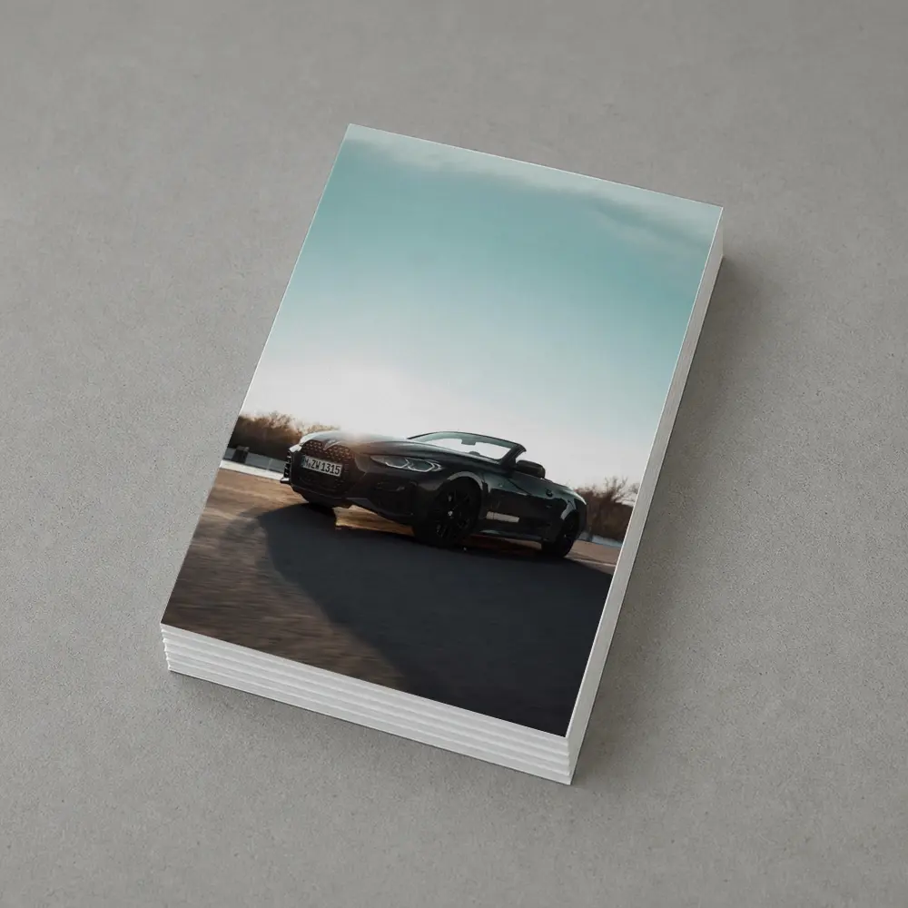 BMW 4 Series Convertible Black Open Road – Postcards