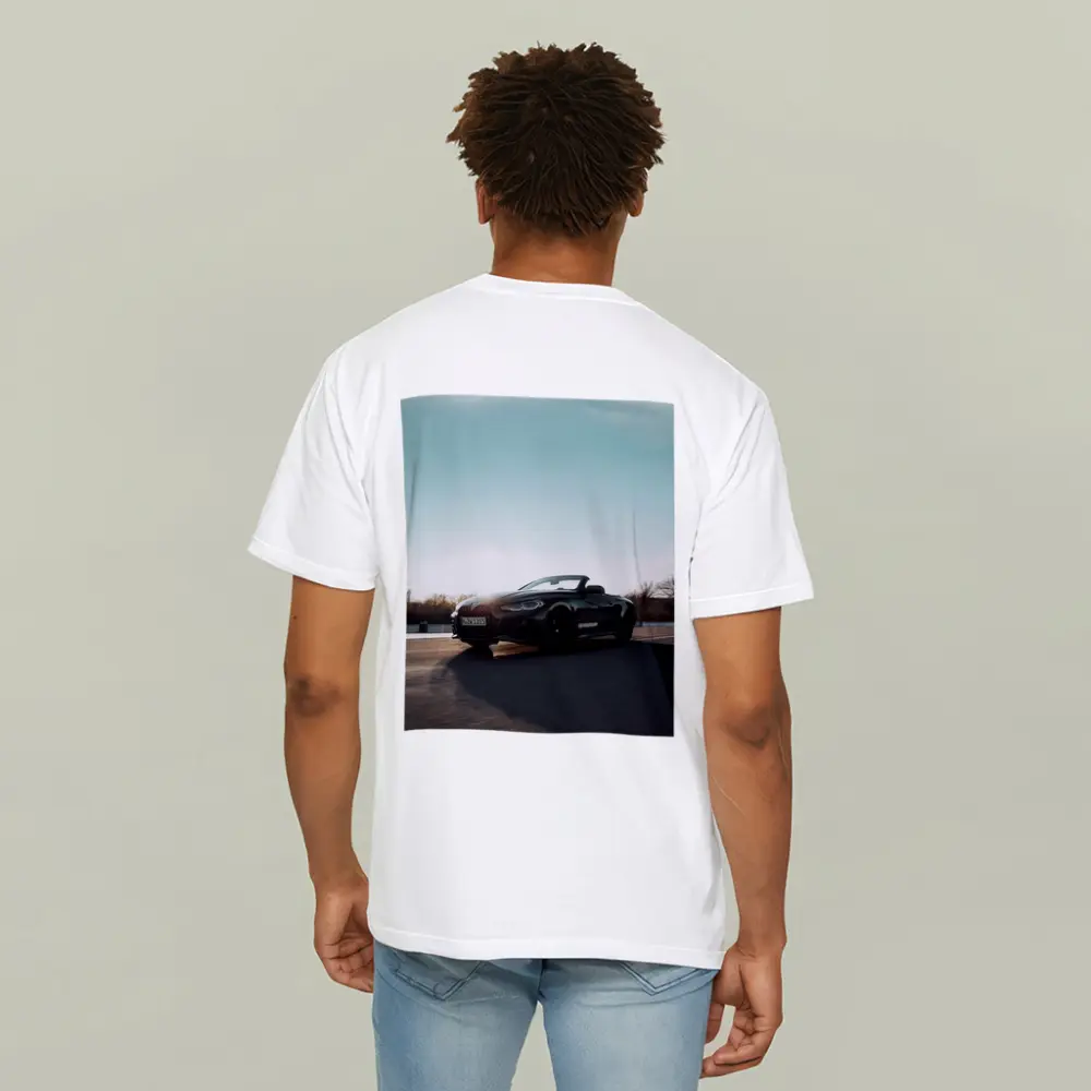 BMW 4 Series Convertible Black Open Road – T-Shirts