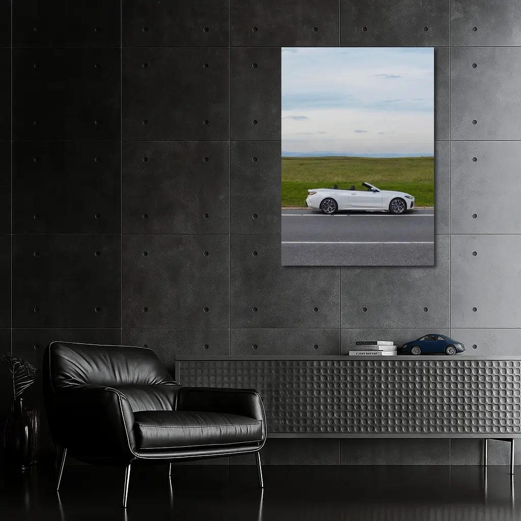 BMW 4 Series Convertible Open Road Fields – Wall Art