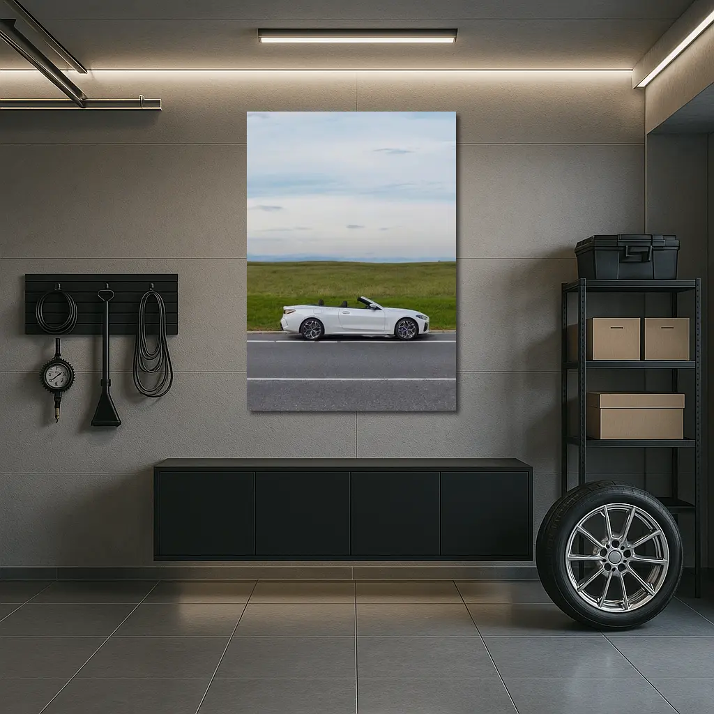 BMW 4 Series Convertible Open Road Fields – Wall Art