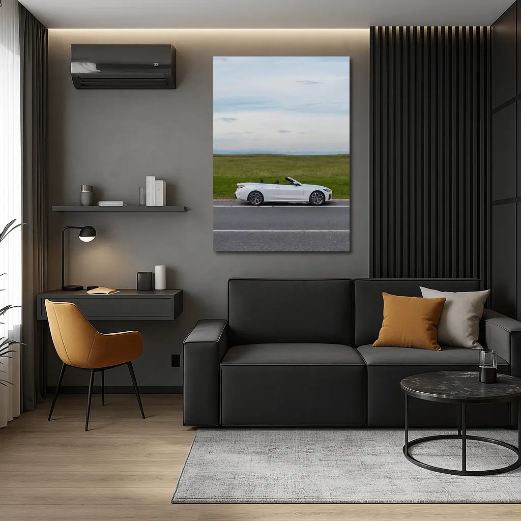 BMW 4 Series Convertible Open Road Fields – Wall Art