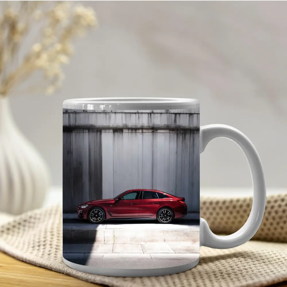 BMW 4 Series Gran Coupe Red Side Profile – Mugs