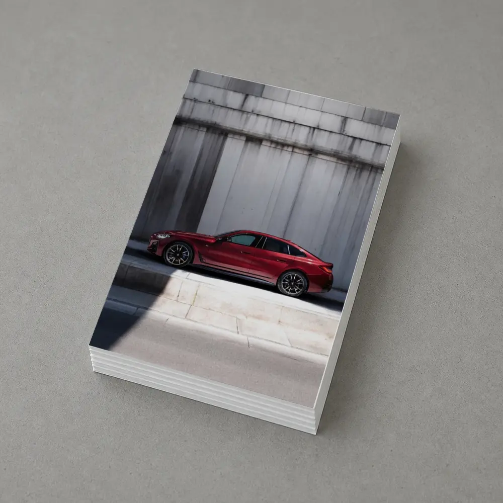 BMW 4 Series Gran Coupe Red Side Profile – Postcards