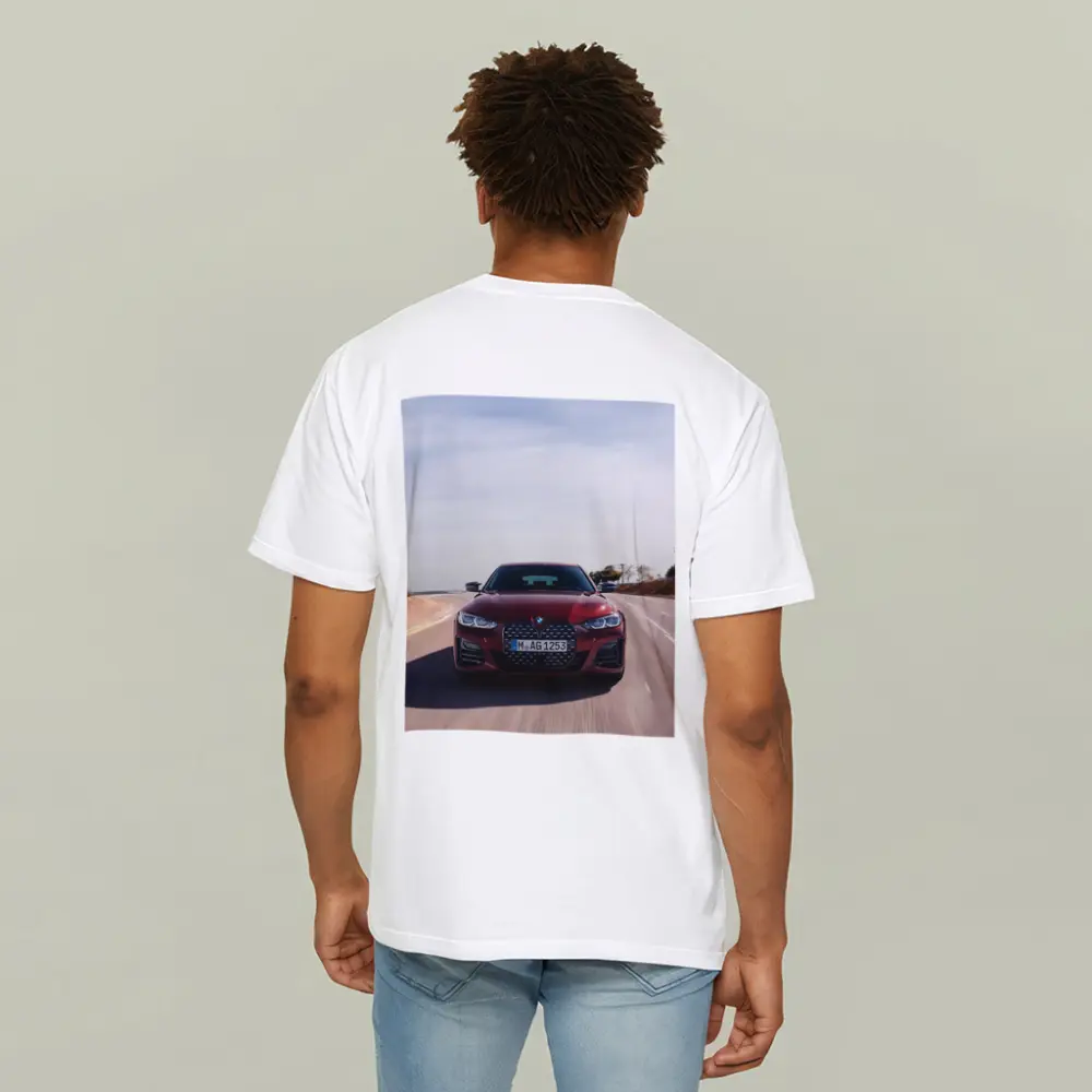 BMW 4 Series Gran Coupe Red Highway – T-Shirts