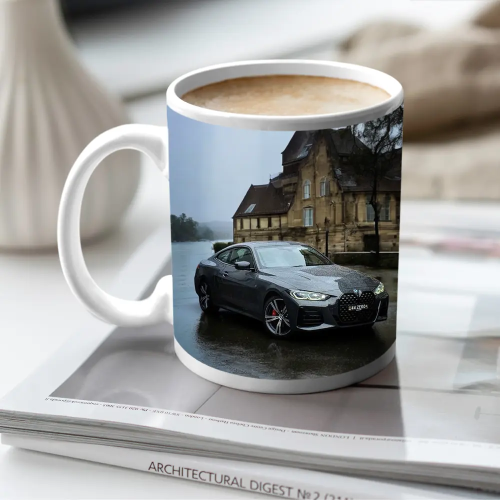BMW 4 Series Coupe Rainy European Backdrop – Mugs