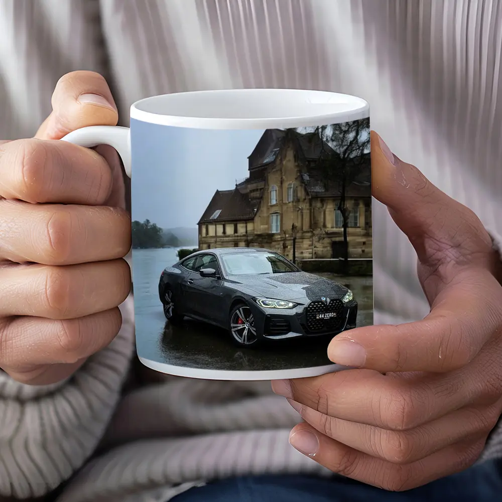 BMW 4 Series Coupe Rainy European Backdrop – Mugs