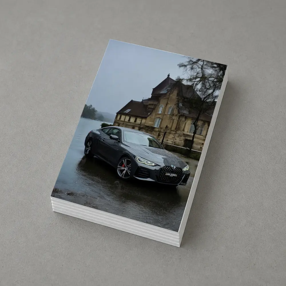 BMW 4 Series Coupe Rainy European Backdrop – Postcards