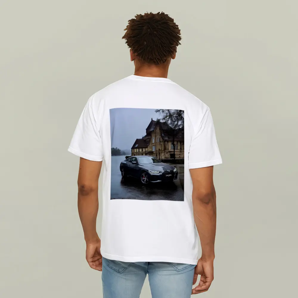 BMW 4 Series Coupe Rainy European Backdrop – T-Shirts
