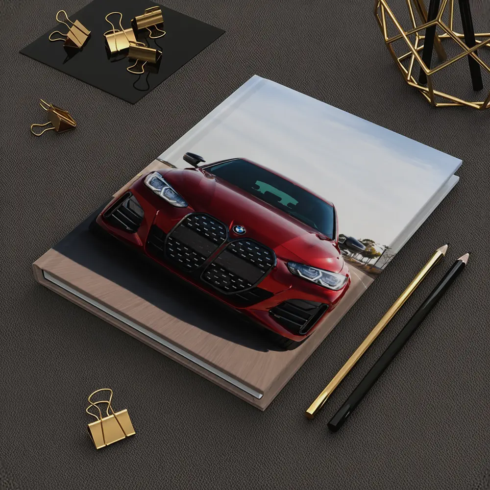 BMW Four Series Red Driving Open Road – Notebooks