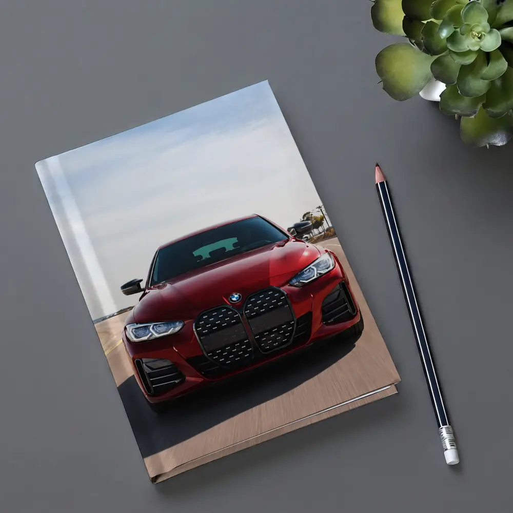 BMW Four Series Red Driving Open Road – Notebooks