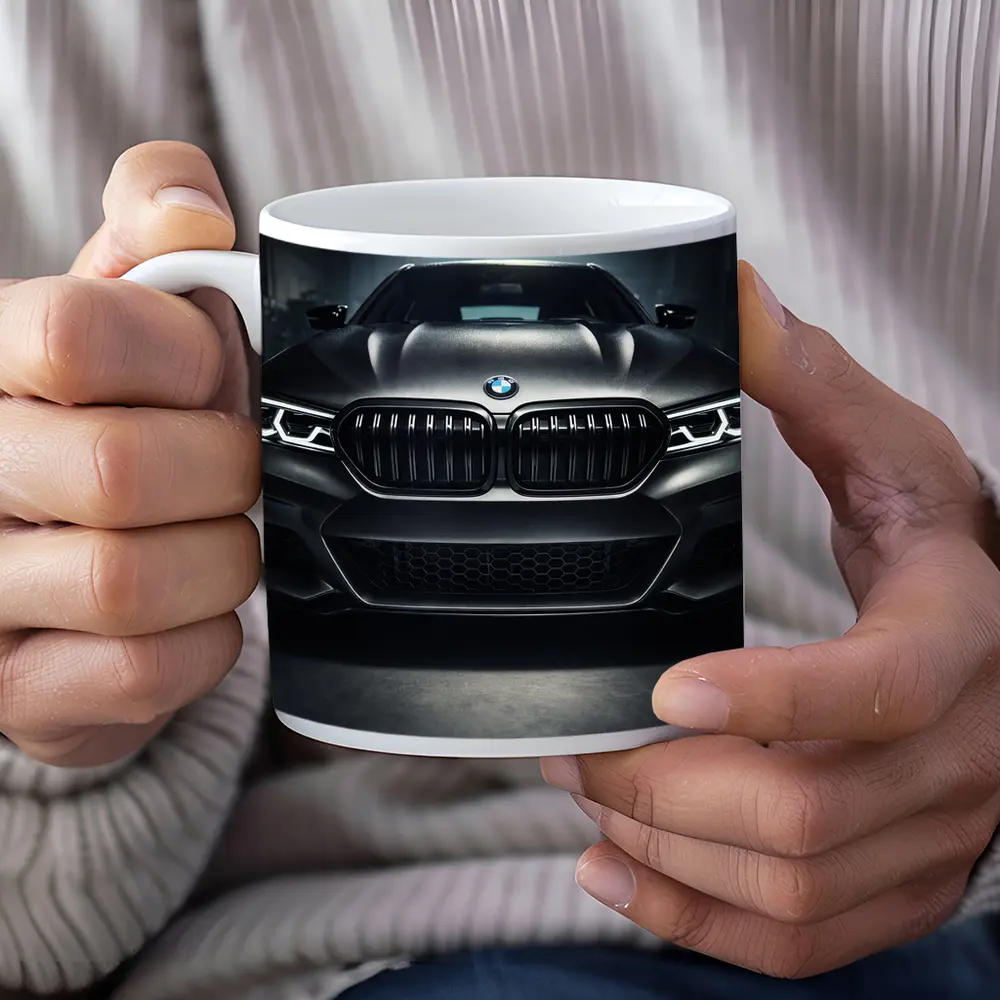 BMW M5 Dark Garage Front View – Mugs