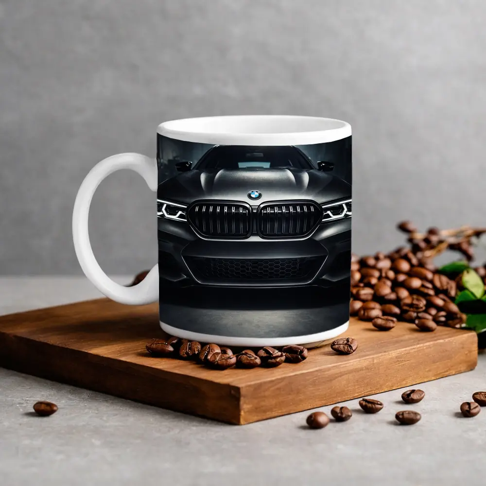 BMW M5 Dark Garage Front View – Mugs