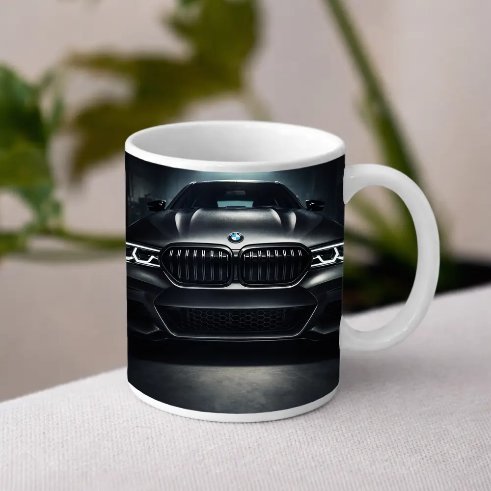 BMW M5 Dark Garage Front View – Mugs