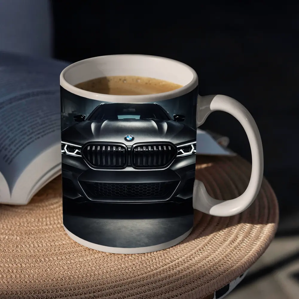 BMW M5 Dark Garage Front View – Mugs