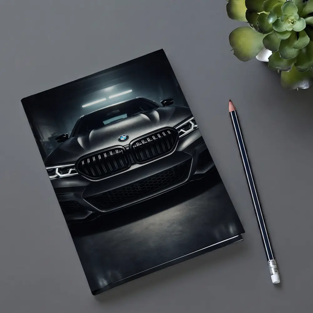 BMW M5 Dark Garage Front View – Notebooks